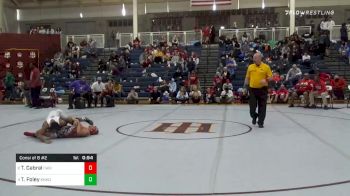 113 lbs Consolation - Tyler Cabral, Cardinal Gibbons vs Taft Foley, Kinkaid