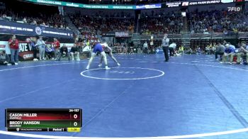 2A-157 lbs Cons. Round 3 - Brody Hanson, Decorah vs Cason Miller, Fairfield