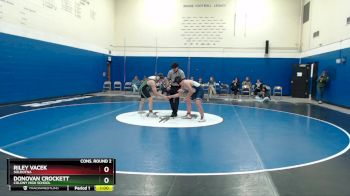 171 lbs Cons. Round 2 - Riley Vacek, Soldotna vs Donovan Crockett, Colony High School