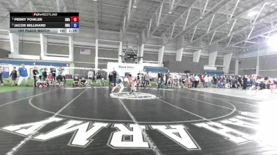 126 lbs 1st Place Match - Perry Fowler, Sanderson Wrestling Academy vs Jacob Millward, Sanderson Wrestling Academy