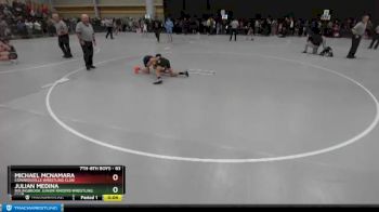 83 lbs Cons. Round 5 - Julian Medina, Bolingbrook Junior Raiders Wrestling Club vs Michael McNamara, Edwardsville Wrestling Club