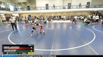 53-54 lbs Round 3 - Adeline Sharp, Utes Wrestling Club vs Drexel Ashworth, Iron Co Wrestling Academy