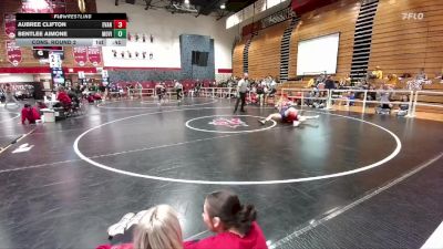 120 lbs Cons. Round 2 - Bentlee Aimone, Mountain View vs Aubree Clifton, Evanston