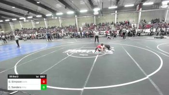 78 lbs Rr Rnd 3 - Dean Simpson, Durango WC vs Cash Sanders, Stout Wr Acd