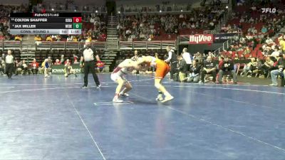 2A-144 lbs Cons. Round 4 - Colton Shaffer, Oskaloosa vs Jax Miller, West Delaware, Manchester