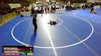 70 lbs Cons. Round 3 - Matteo Arriaga, Red Star Wrestling Academy vs Thomas Campbell, Ramona Dawg Pound Wrestling Club