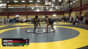 190 lbs Quarterfinal - Grace Leota, Hernando vs Emma Akpan, Andrew High School