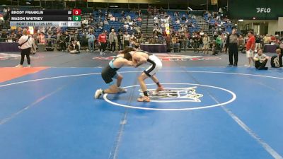 126 lbs Round Of 256 - Brody Franklin, NY vs Mason Whitney, PA