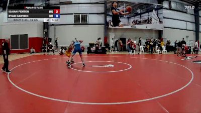 74 kg Champ. Round 2 - Isaiah Fenton, Hawkeye Wrestling Club vs Ryan Garvick, Indiana RTC
