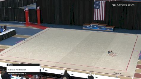 Aleksia Khilkevich - Clubs - 2021 Rhythmic Elite Qualifier