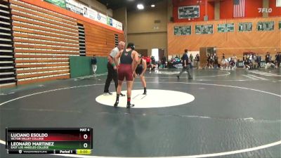 157 lbs Champ. Round 1 - Leonard Martinez, East Los Angeles College vs Luciano Esoldo, Victor Valley College