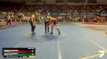 D 1 215 lbs Cons. Round 4 - Gideon Bowman, Destrehan vs Blair Rousseau, Catholic - B.R.