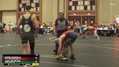 125 lbs Semis & 1st Wrestleback (8 Team) - JUSTIN MARCELLO, Elite Wrestling Black vs Chris Delaplain, Shore Thing