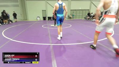 150 lbs Round 2 (8 Team) - Jaxon Joy, Ohio Blue vs Jagger French, California Blue