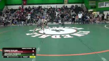 85 lbs Semifinal - Jeramiah Musbach, Green River Grapplers vs Tobias Guillen, Top Of The Rock Wrestling Club