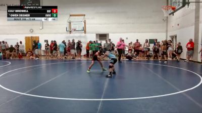 77-84 lbs Cons. Semi - Owen Degner, Ottawa Wolfpack Wrestling Club vs Colt Bridwell, Wentzville Wrestling Federatio