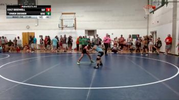 77-84 lbs Cons. Semi - Owen Degner, Ottawa Wolfpack Wrestling Club vs Colt Bridwell, Wentzville Wrestling Federatio