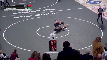 Quarterfinal - Riley Dighton, Belle Fourche vs Caleb Hodges, Madison