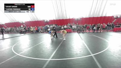 138 lbs Quarterfinal - Wyatt Unser, Victory School Of Wrestling vs Carter Freeman, Wisconsin