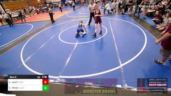 119 lbs Quarterfinal - Kevin West, Dawg Wrestling vs Cooper Miller, HARRAH BTB