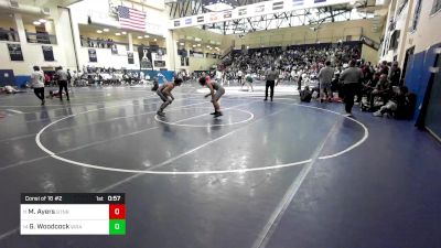 160 lbs Consi Of 16 #2 - Macon Ayers, Staunton River vs Grayson Woodcock, Western Reserve Academy