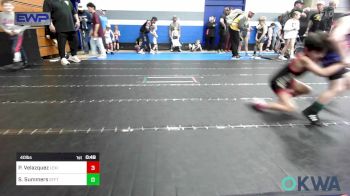 40 lbs Consi Of 8 #1 - Paul Velazquez, Lexington Wrestling Club vs Slade Summers, Standfast