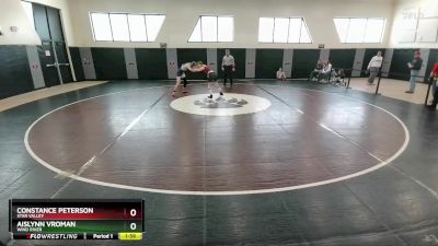 100 lbs Champ. Round 1 - Constance Peterson, Star Valley vs Aislynn Vroman, Wind River