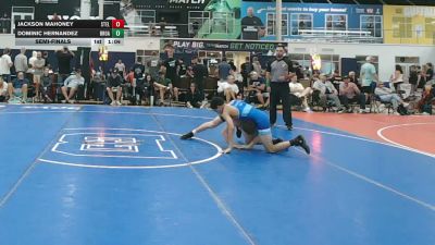 122 lbs Semifinal - Jackson Mahoney, Steller Trained Malgus - HSC vs Dominic Hernandez, Broad Axe Gold - HSC