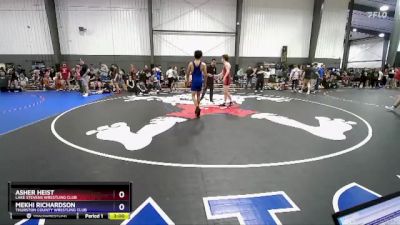 165 lbs Cons. Round 4 - Asher Heist, Lake Stevens Wrestling Club vs Mekhi Richardson, Thurston County Wrestling Club