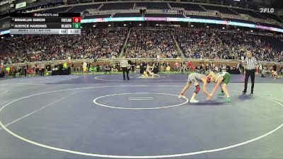 D3-106 lbs Quarterfinal - Branlun Simon, Portland vs Justice Harding, Williamston