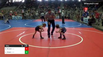 40 lbs Prelims - Cohen Brown, Vinita Kids Wrestling vs Luke Olsen, Henryetta Knights Wrestling