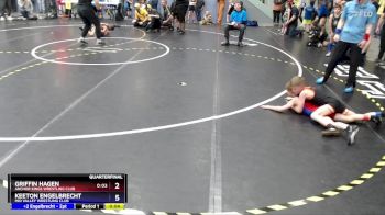 62 lbs Quarterfinal - Keeton Engelbrecht, Mid Valley Wrestling Club vs Griffin Hagen, Anchor Kings Wrestling Club