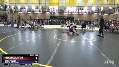 138 lbs Semifinal - Mandius Volentine, Powerhouse Wrestling Club vs Gage Miller, Immortal Athletics WC