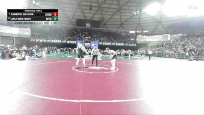 Boys 2A 165 lbs Cons. Round 3 - Andrew Snyder, W. F. West vs Luan Bekteshi, North Kitsap