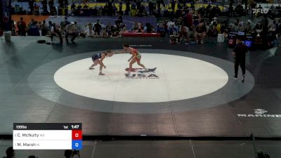 136 lbs Semis - Corynne McNulty, MA vs Maddie Marsh, IN