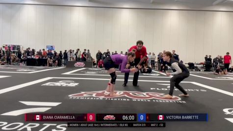 VICTORIA BARETTE vs DIANA CIARAMELLA 2024 ADCC Niagara Open