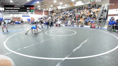 150 lbs Cons. Round 5 - Stryker Shores, Mountain View (Mesa) High School vs Aiden Arriquive, Brawley Union