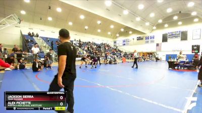 175 lbs Quarterfinal - Alex Pichette, Portola High School Wrestling vs Jackson Sierra, Team Thunder