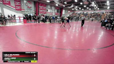 105 lbs Champ. Round 1 - Leila Delmundo, Capo Valley vs Gwen Lopez, Alta Loma