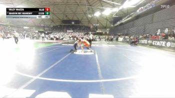 Boys 1A 132 lbs Cons. Round 4 - Riley Mazza, Kalama vs Mason Mc Manemy, Cascade Christian