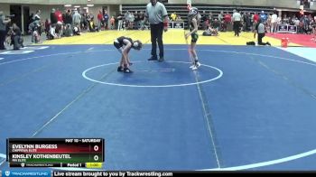 60 lbs Semifinal - Kinsley Kothenbeutel, Mn Elite vs Evelynn Burgess, Chippewa Elite