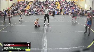 70 lbs Quarterfinal - Letti Brooks, Dixie Hornets vs Blake Dann, Palmetto State Wrestling Acade