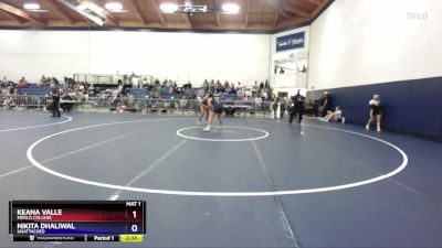 180 lbs Cons. Semi - Keana Valle, Menlo College vs Nikita Dhaliwal, Unattached