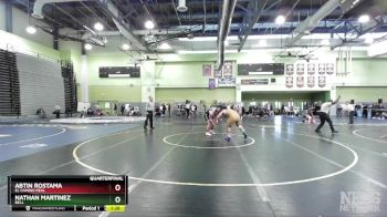 190 lbs Quarterfinal - Nathan Martinez, BELL vs Abtin Rostama, El Camino Real