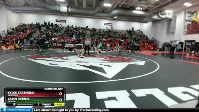 155 lbs Semifinal - Karin Simons, Mullen vs Kylee Eastmond, Arapahoe