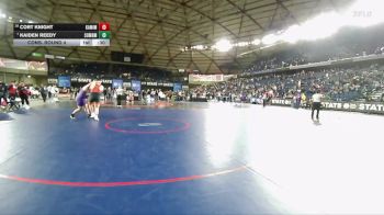 Boys 4A 285 lbs Cons. Round 4 - Kaiden Reedy, Sumner vs Cort Knight, Kamiakin