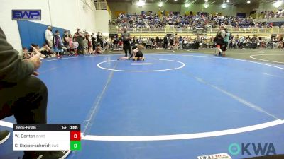 80 lbs Semifinal - Witten Benton, Enid Youth Wrestling Club vs Cannon Depperschmidt, Cowboy Wrestling Club