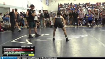 160 lbs Cons. Round 2 - Frederick Ekenberg, Samohi Wrestling vs Maximiliano Villarreal, Servite High School Wrestling