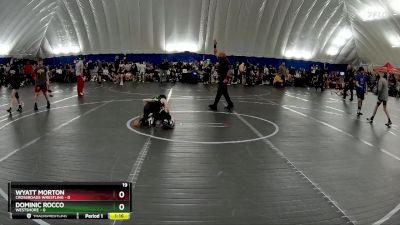 72 lbs Round 6 (8 Team) - Dominic Rocco, Westshore vs Wyatt Morton, Crossroads Wrestling