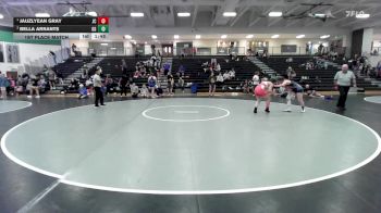 135 lbs 1st Place Match - Jauzlyean Gray, Jackson County vs Bella Arrants, GI Grapplers